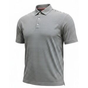 Bald Head Blues Polo Shirt Blue Green Stripe Rutland Country Club 1901 Men's XL